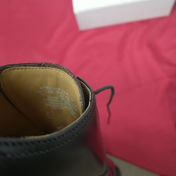 Rockport APM1141E Burgundy Leather Oxfords Cap Toe Dress Work Shoes Mens SZ 10 W - Picture 6 of 8